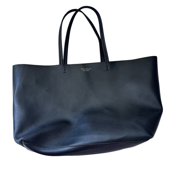 Victoria's Secret Handbags - Victoria's Secret Large Faux Leather Tote Bag